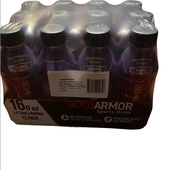 Body Armor Mamba Forever Limited Edition Kobe Bryant 12/16oz Sealed New - Picture 1 of 3